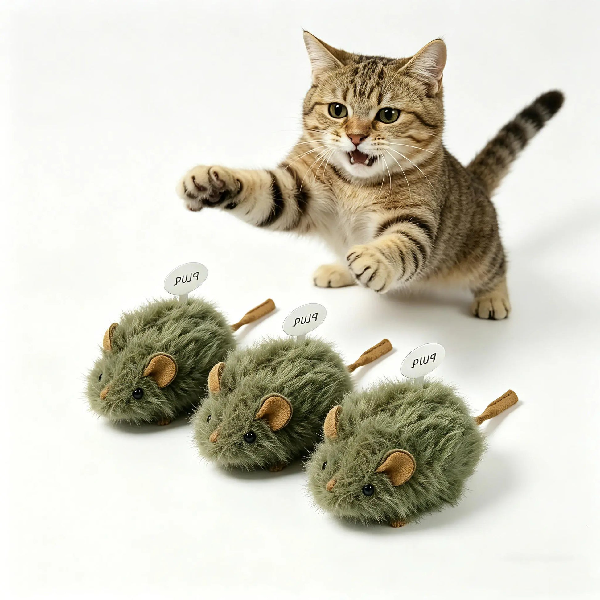 Cat Toy Interactive Plush Mouse Cat Toy Sound Mouse Toy Catnip Toy Bite Resistant Chew Toy for Cats Dogs Boredom Relief Pet Toy Gift
