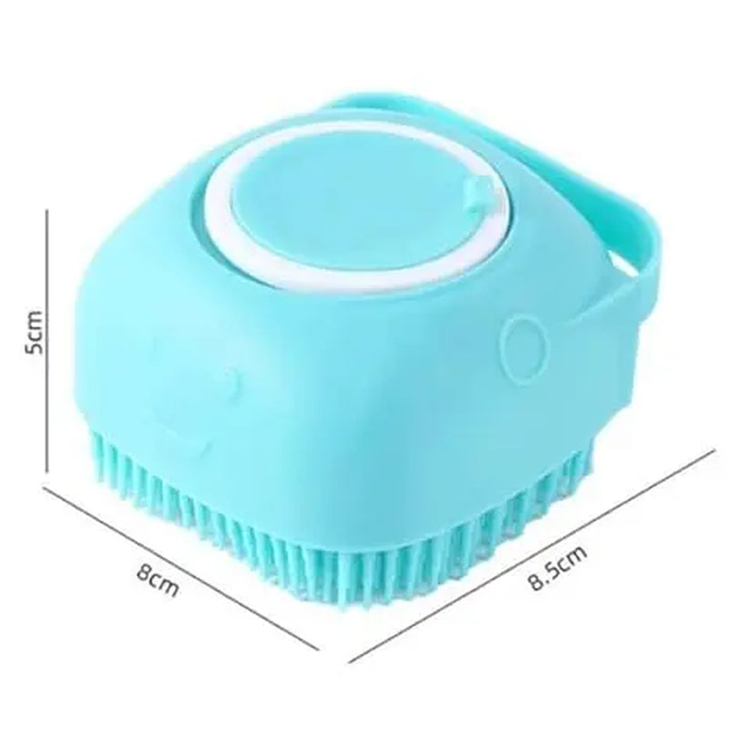 Pet Grooming Brush Tool Designed to Detangle and Fluff Fur Remove Loose Hair and Prevent Matting Features a Detachable Head for Easy Cleaning in the Shower or Bathtub
