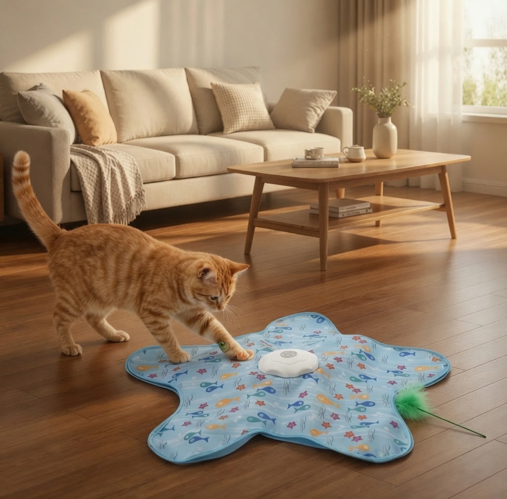 Automatic Cat Teaser Toy – Hide & Seek Mouse Chase for Active Kittens