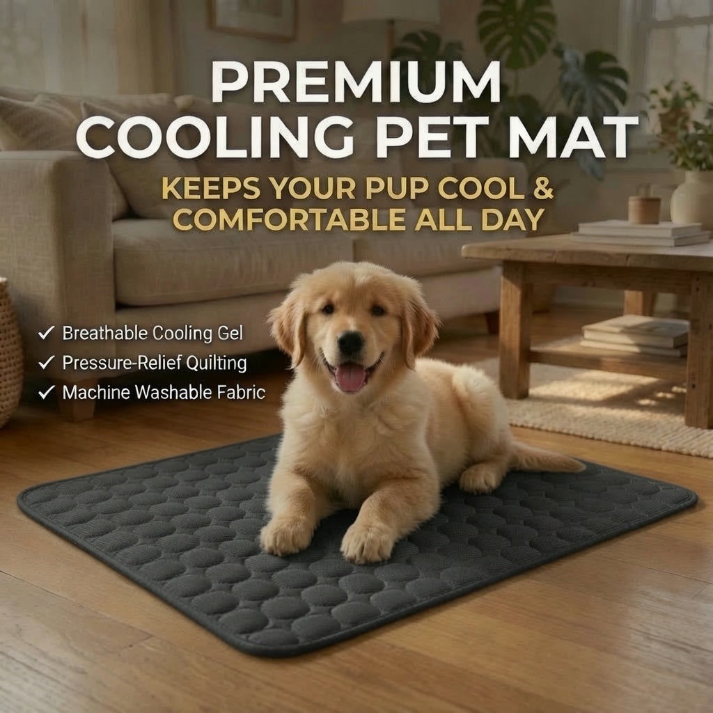 🐶❄️ Premium Cooling Pet Mat for Dogs & Cats – Extra Large Self-Cooling Summer Bed, Durable Ice Pad Blanket for Small, Medium & Large Pets