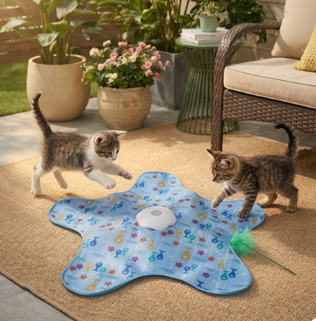 Automatic Cat Teaser Toy – Hide & Seek Mouse Chase for Active Kittens